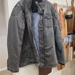 BKE Charcoal Military Jacket